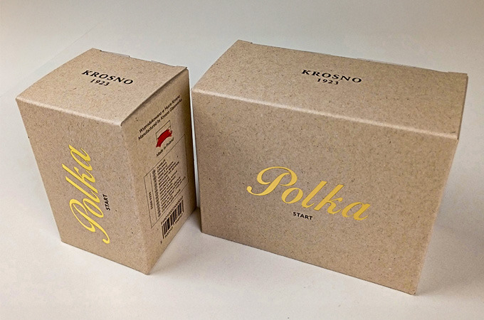 Poznaj minimalistyczne opakowanie premium zaprojektowane dla kolekcji szkła Polka z Krosno Glass SA
