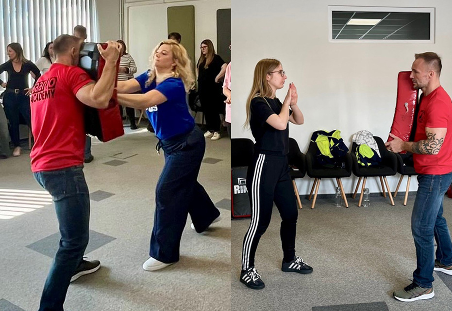 trening szkoleniowy z samoobrony dla kobiet