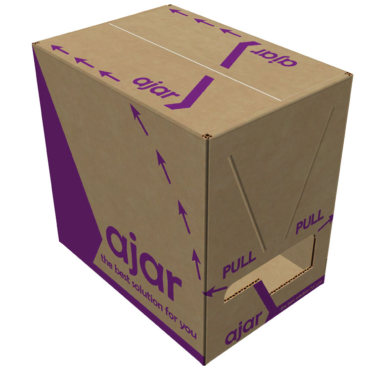 Pudełko z perforacją - przed otwarciem