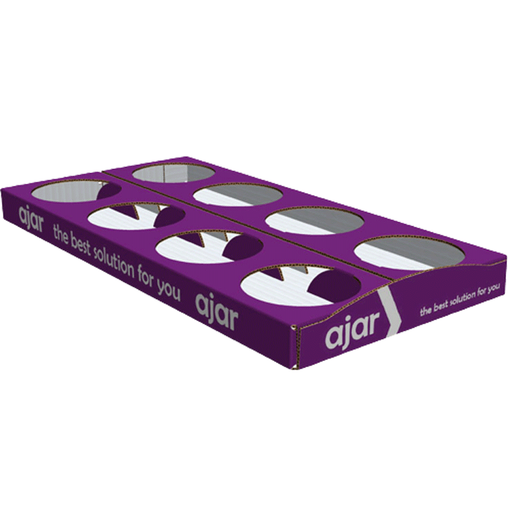 składana maszynowo taca z tektury 