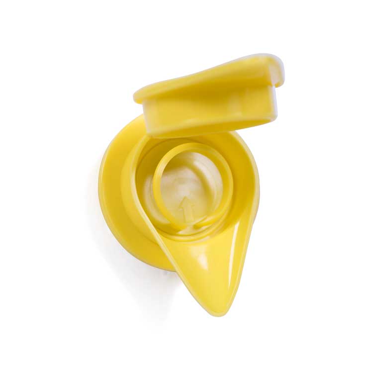 Tampa Bag-in-Box novo bico dispensador amarelo