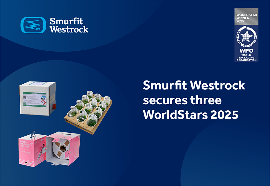 Smurfit Westrock Skandinavien vinner tre WorldStars i global förpackningstävling