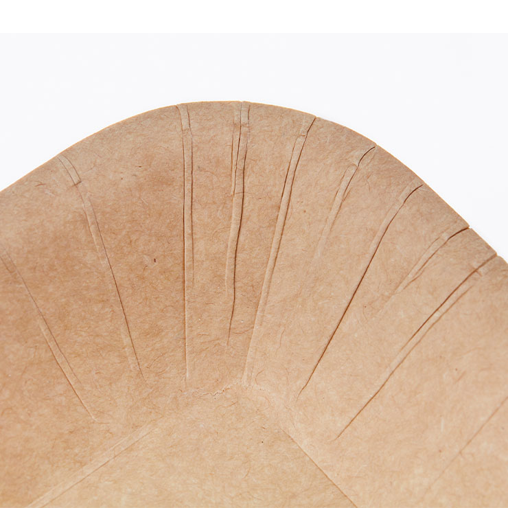 Bandeja rectangular a base de papel para alimentos