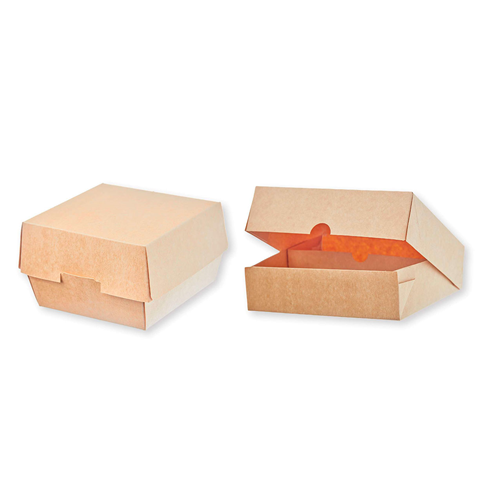 Empaque clamshell a base de papel para alimentos