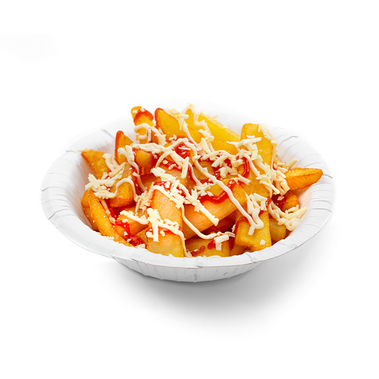 Plato hondo reciclable a base de papel para alimentos