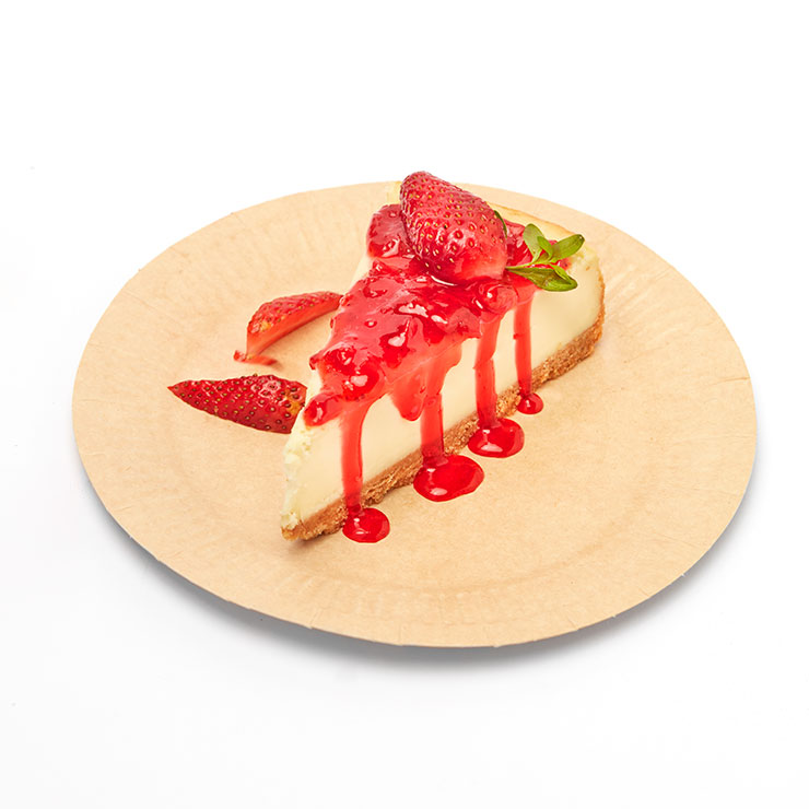 Plato base papel pequeño kraft