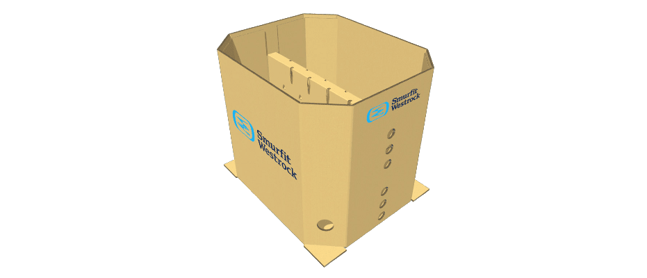 Cardboard dump bin