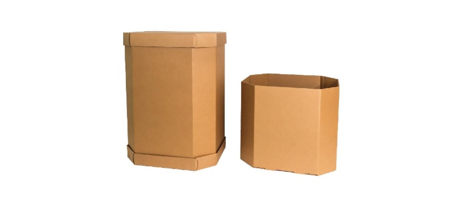 Cardboard octabin box