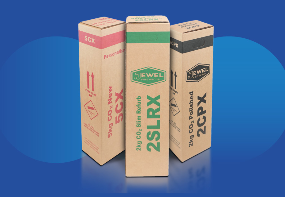 Fire extinguisher cardboard box