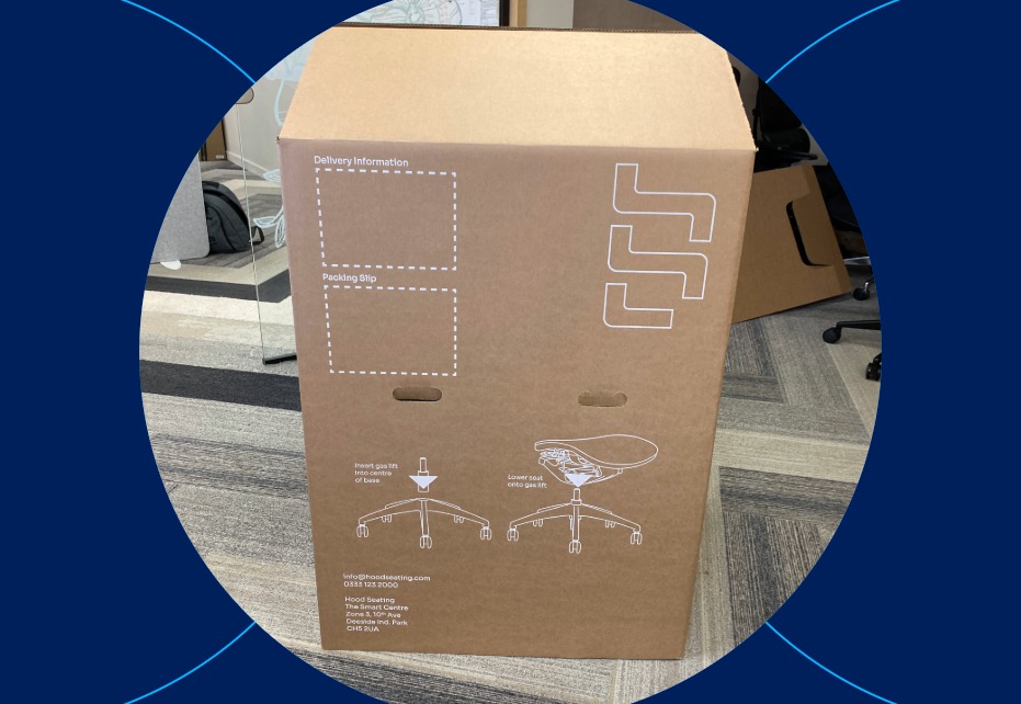 Sustainable Office Chair Packaging for Hood Seating