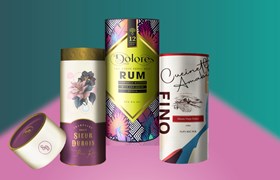 Cardboard gift tube packaging