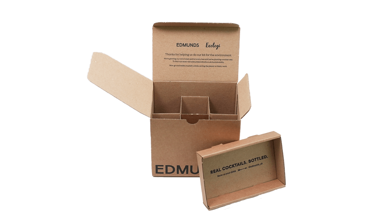 Packaging box with dividers