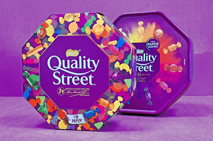Quality street chocolate packaging
