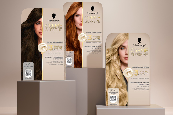 packaging for hair colour