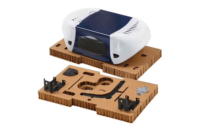 Honeycomb cardboard for medical devices