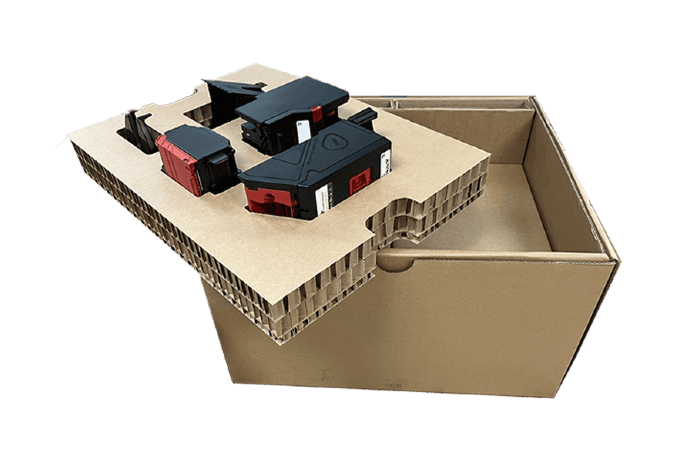 Honeycomb protective packaging corrugated box