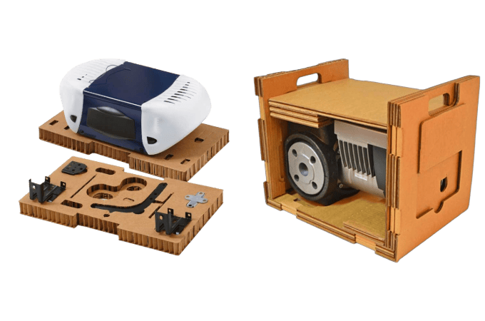 Protective packaging buffers for medical device