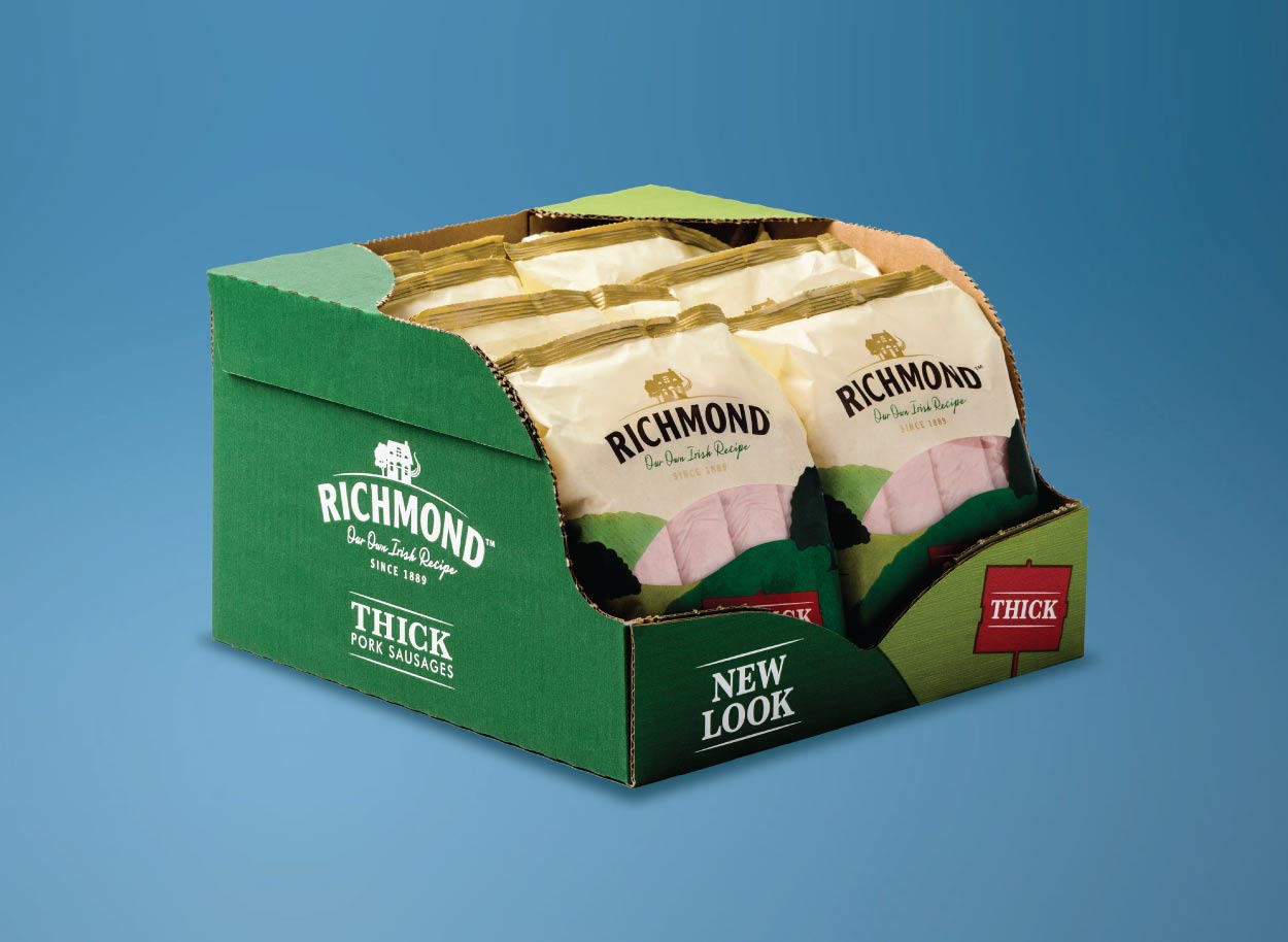 Richmond Sausages Shelf Ready Packaging