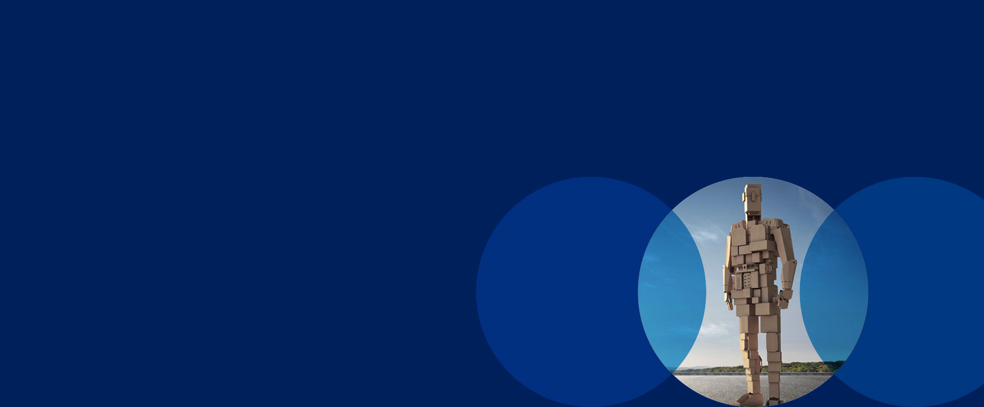 Innovation, Man made from cardboard boxes