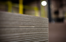 Laminated grade cardboard sheet