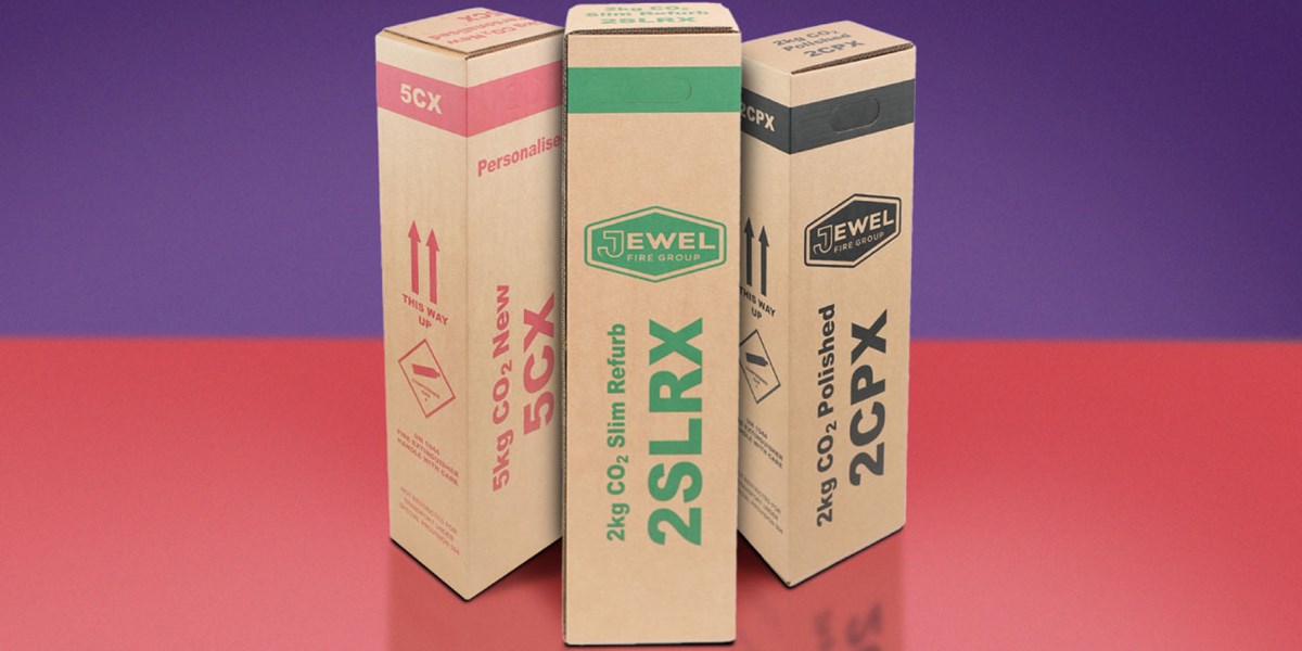 Un approved fire extinguisher packaging box