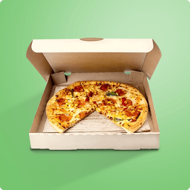 Wave flute pizza pads