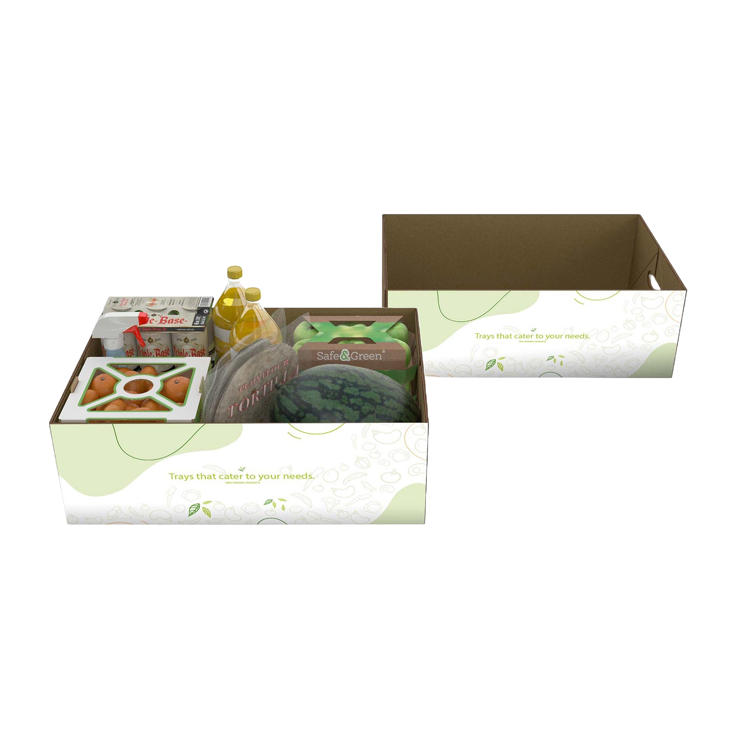 food packaging foldable tray