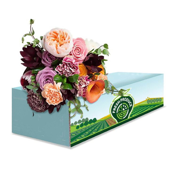 Flower packaging boxes