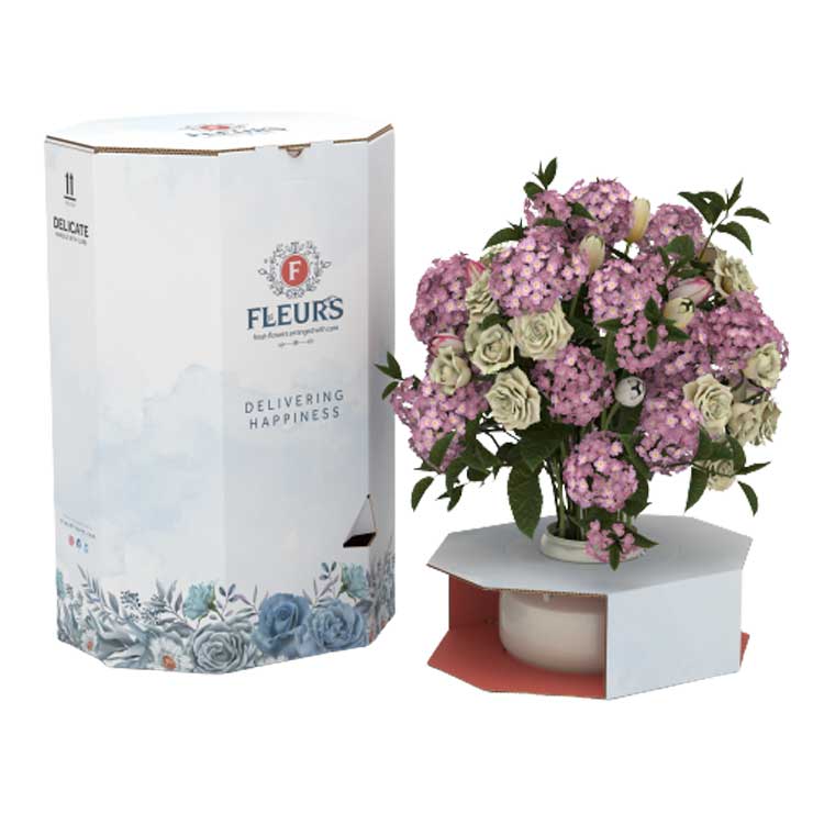 Flower packaging, Machine Pack