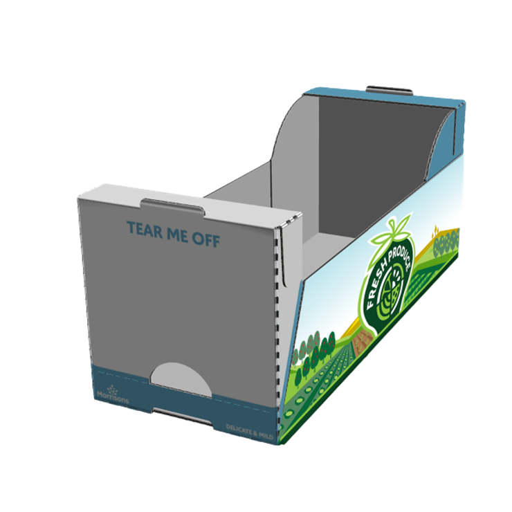 Fresh produce SRP packaging