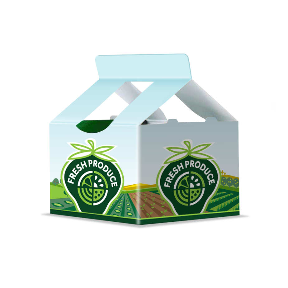 Fresh Veg Produce Packaging Hand Erect