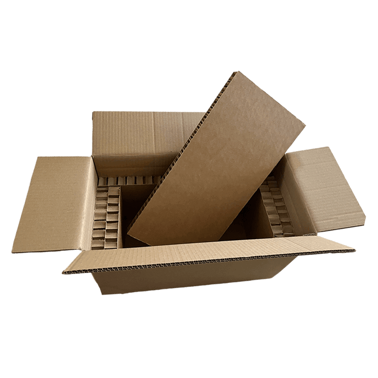 Honeycomb cardboard fitment