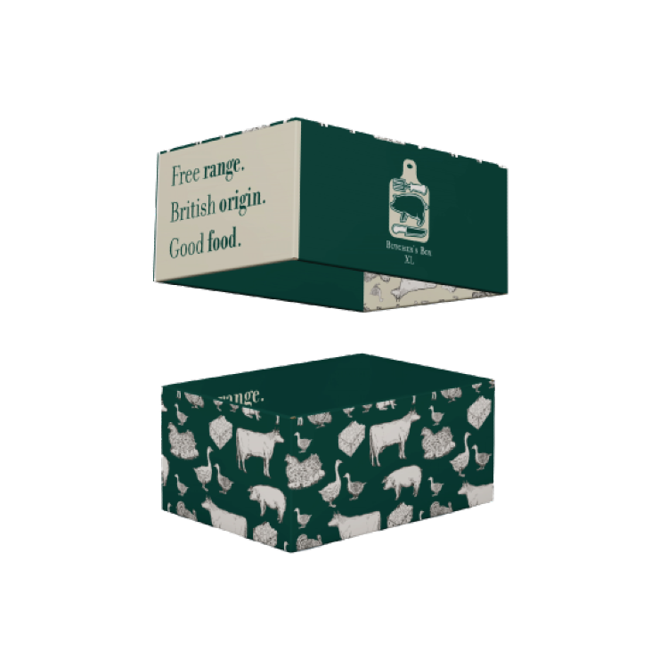 Big meat cardboard box