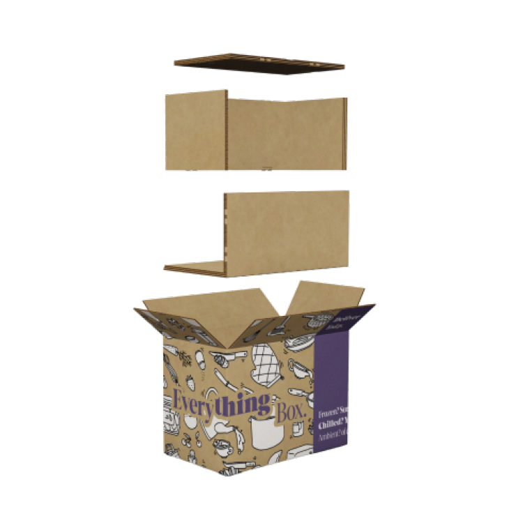 Chilled packaging box