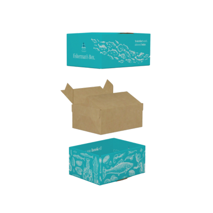 Fish insulated shipping box 740x740px