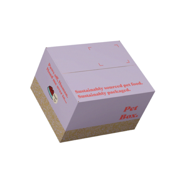 Pet food shipping box