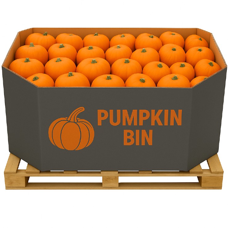 Pallet boxes for pumpkins