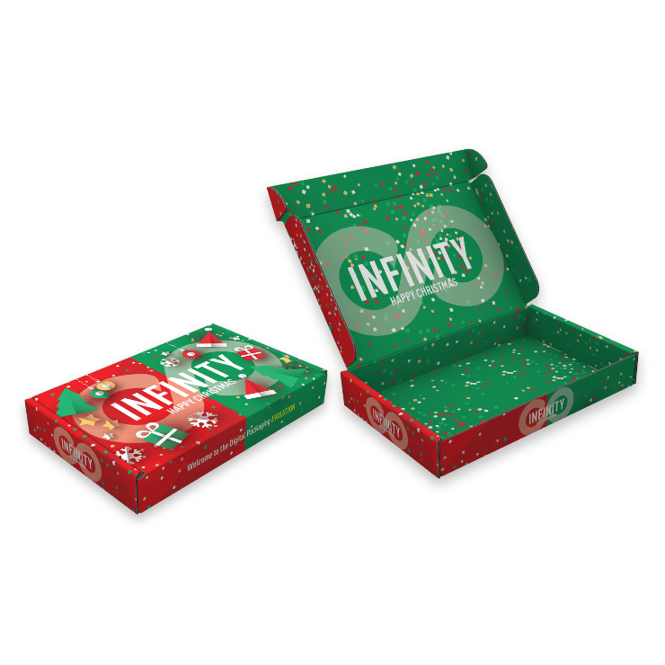Custom seasonal digital printed packaging