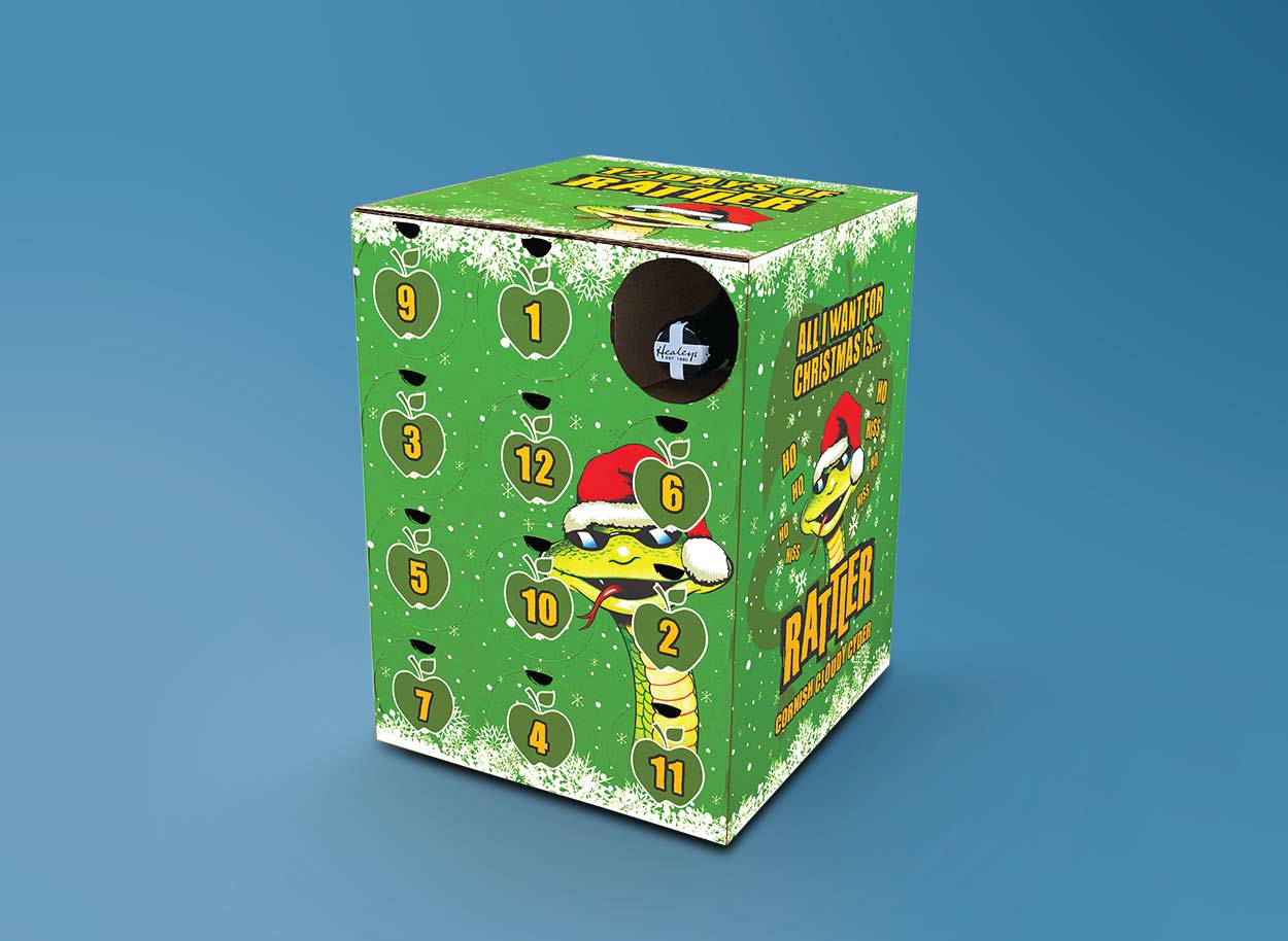 cyder advent packaging for Healeys