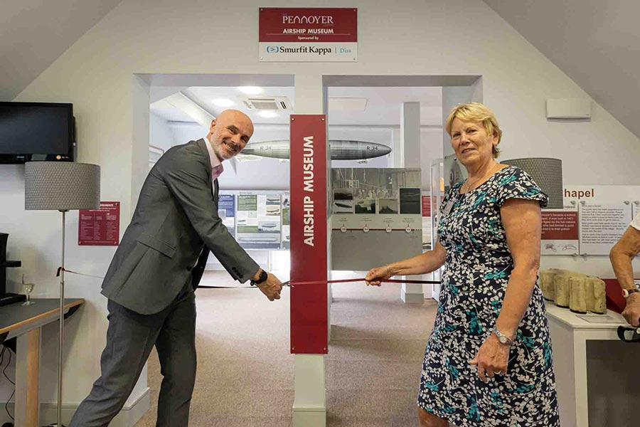 Smurfit Kappa Diss Sponsors Airship Museum at The Pennoyer Centre