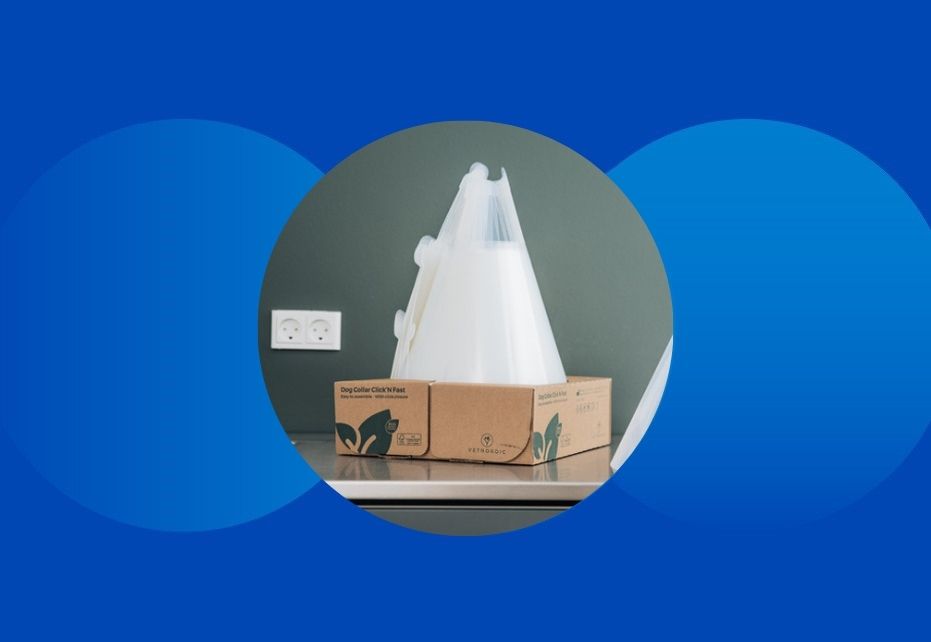 See how we developed a smart, space-saving packaging solution for Vetnordic’s cone-shaped pet collars