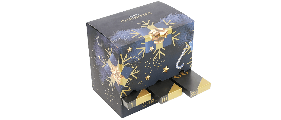 Advent calendar packaging box
