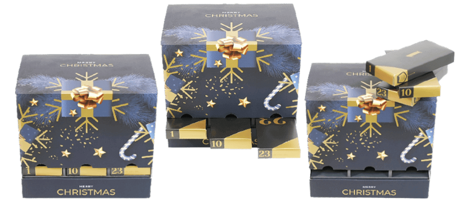 Advent calendar packaging boxes