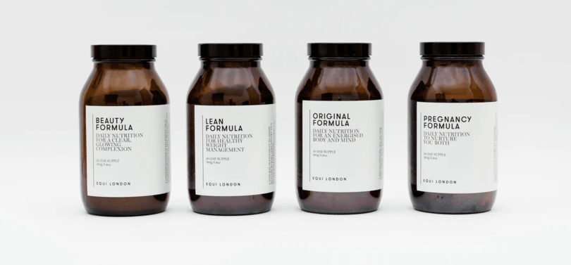 Equi London Supplement Packaging