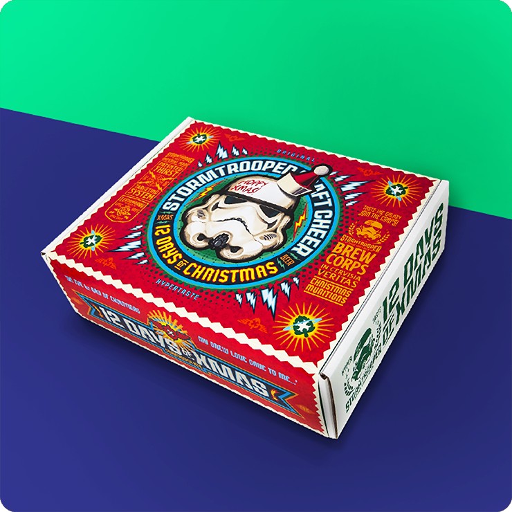 Advent calendar gift box packaging