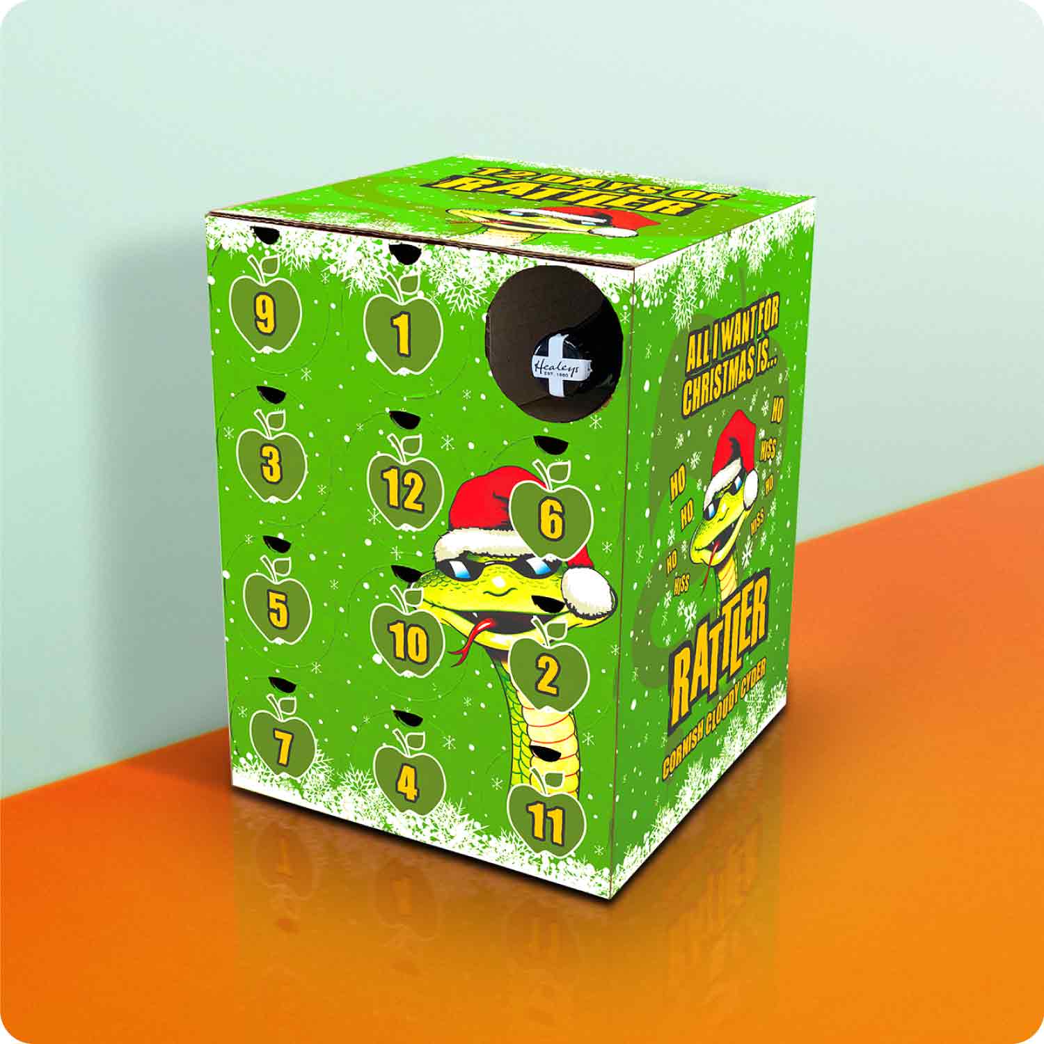 advent packaging for Healeys Cyder
