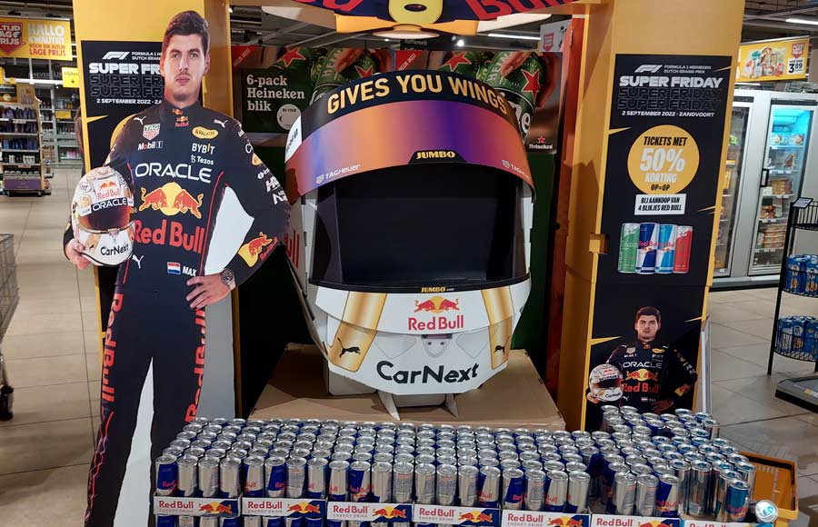 Red Bull Display Packaging