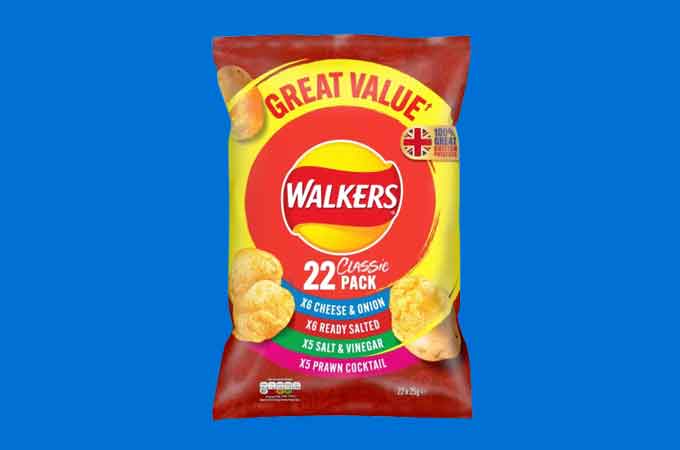 walkers crisps blue packet