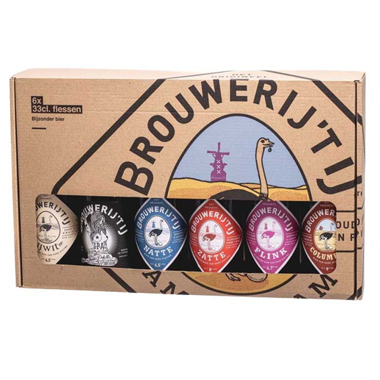 Beer packaging for 6 bottles