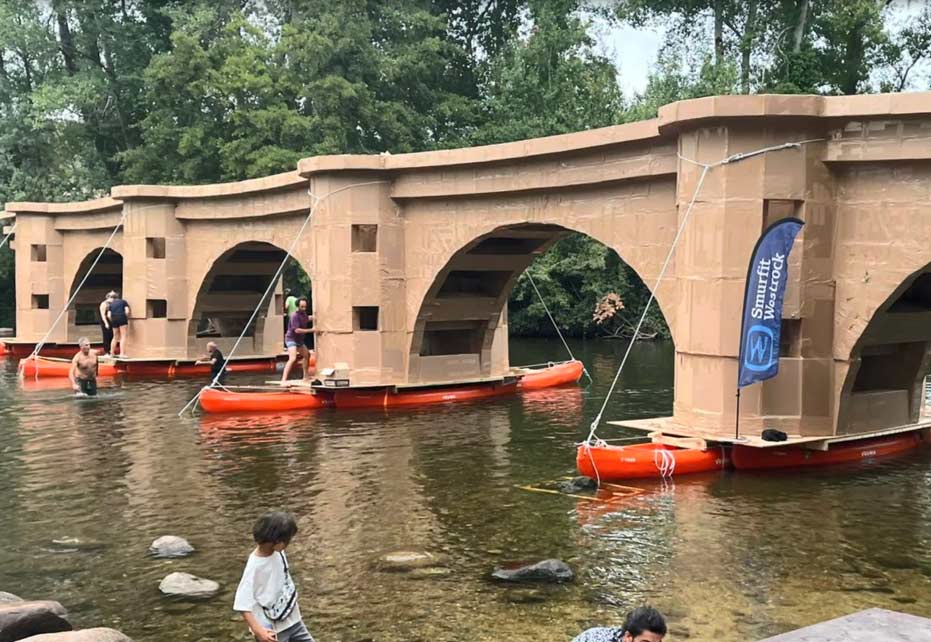 Corrugated bridge